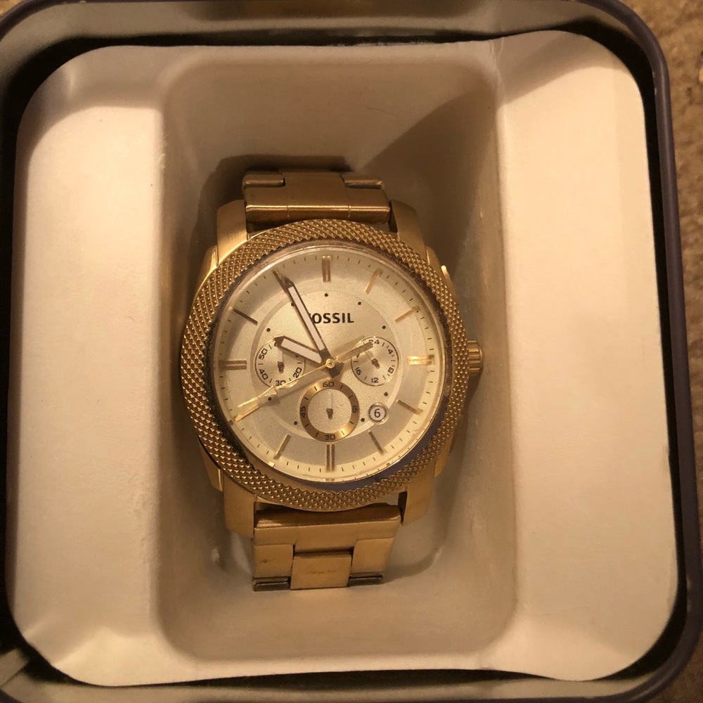 Men’s Gold Fossil Watch